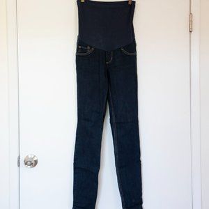 Dark wash skinny maternity jeans size XS